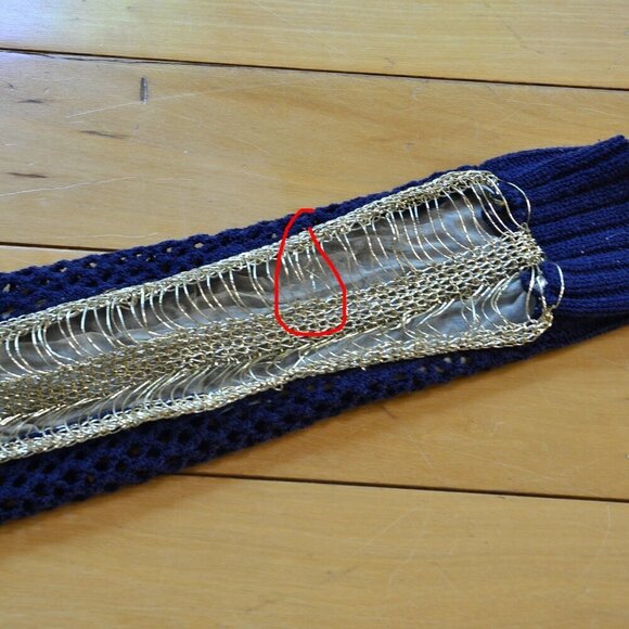 Theyskens' Theory Mesh Sweater Size S Fits XS Vintage - Picture 7 of 13